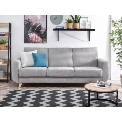 HOLMARA Schlafsofa - grau / Buche