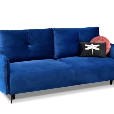 Schlafsofa MIGDALIA – Dunkelblau/Schwarz