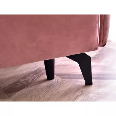 Schlafsofa MIGDALIA - rosa / schwarz