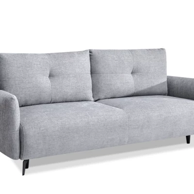 Schlafsofa MIGDALIA – Hellgrau/Schwarz