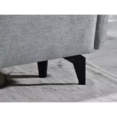 Schlafsofa MIGDALIA – Hellgrau/Schwarz