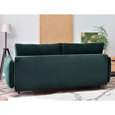 Schlafsofa MIGDALIA - grün / schwarz