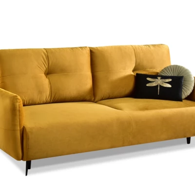 Schlafsofa MIGDALIA - gelb/schwarz