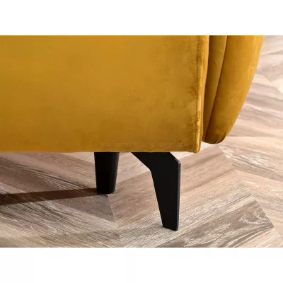 Schlafsofa MIGDALIA - gelb/schwarz