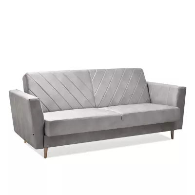 Sofa mit Stauraum ZUHURA - grau/buche