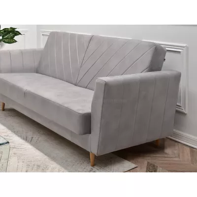 Sofa mit Stauraum ZUHURA - grau/buche
