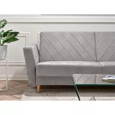 Sofa mit Stauraum ZUHURA - grau/buche
