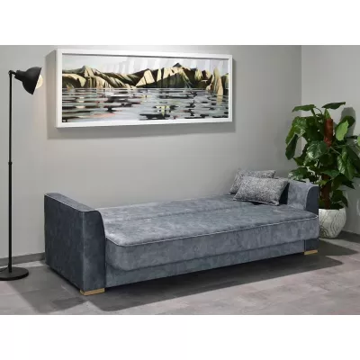 Schlafsofa EMILIANA – Stahl / Buche