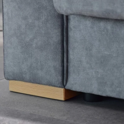 Schlafsofa EMILIANA – Stahl / Buche
