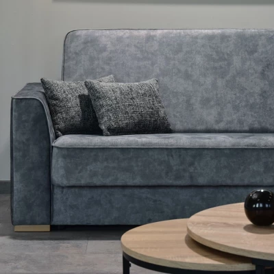 Schlafsofa EMILIANA – Stahl / Buche