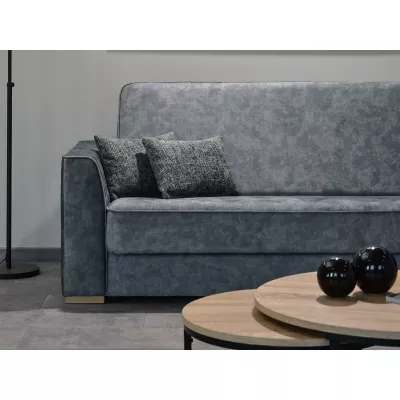 Schlafsofa EMILIANA – Stahl / Buche