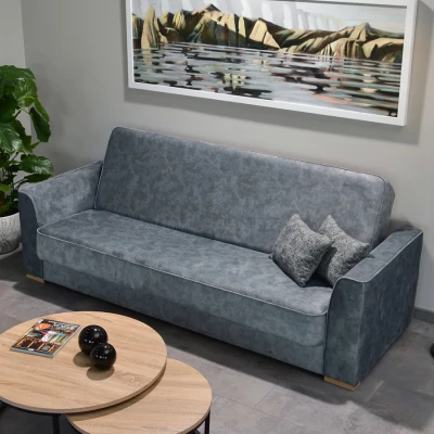 Schlafsofa EMILIANA – Stahl / Buche