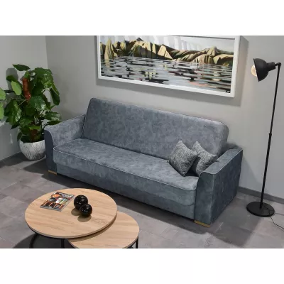 Schlafsofa EMILIANA – Stahl / Buche