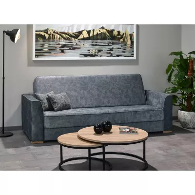 Schlafsofa EMILIANA – Stahl / Buche