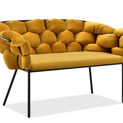 Designer-Sessel BARTOL – Honig/Schwarz
