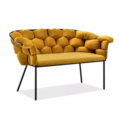 Designer-Sessel BARTOL – Honig/Schwarz
