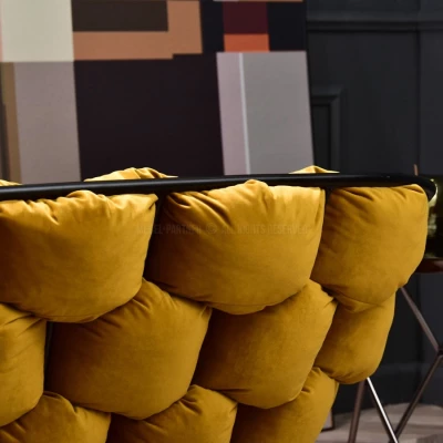 Designer-Sessel BARTOL – Honig/Schwarz