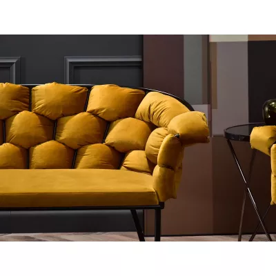 Designer-Sessel BARTOL – Honig/Schwarz