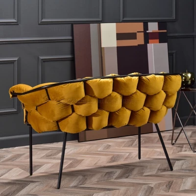 Designer-Sessel BARTOL – Honig/Schwarz