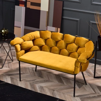 Designer-Sessel BARTOL – Honig/Schwarz
