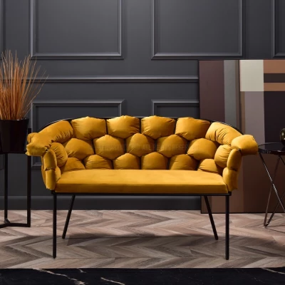 Designer-Sessel BARTOL – Honig/Schwarz