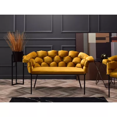 Designer-Sessel BARTOL – Honig/Schwarz