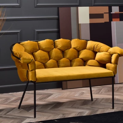 Designer-Sessel BARTOL – Honig/Schwarz