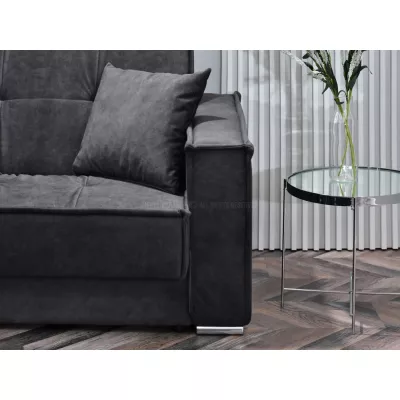 Dreisitzer-Sofa IRCHAD – Graphit/Chrom