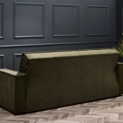 Dreisitzer-Sofa IRCHAD – Moos/Chrom