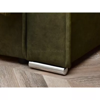 Dreisitzer-Sofa IRCHAD – Moos/Chrom