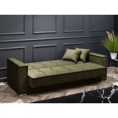 Dreisitzer-Sofa IRCHAD – Moos/Chrom