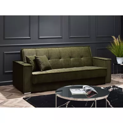 Dreisitzer-Sofa IRCHAD – Moos/Chrom