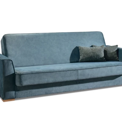 Schlafsofa EMILIANA – Türkis/Buche