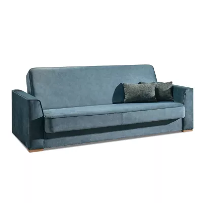 Schlafsofa EMILIANA – Türkis/Buche