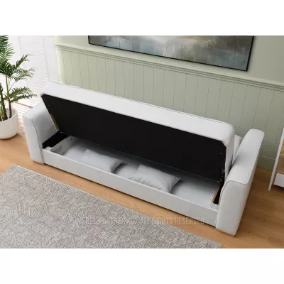 Schlafsofa EMILIANA - grau / Buche