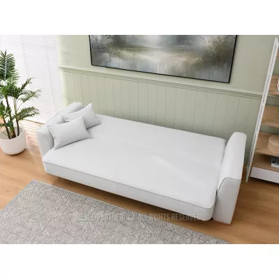 Schlafsofa EMILIANA - grau / Buche
