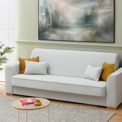Schlafsofa EMILIANA - grau / Buche