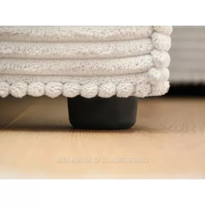 Sofa mit Stauraum ODELIN – creme/schwarz