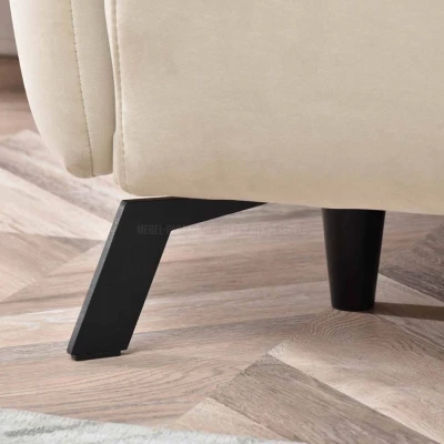 Schlafsofa MIGDALIA – beige/schwarz