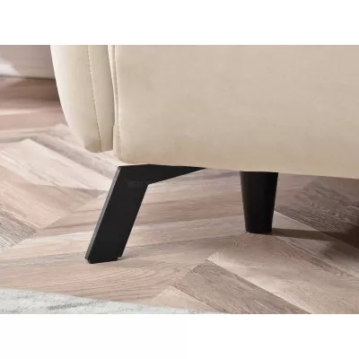 Schlafsofa MIGDALIA – beige/schwarz