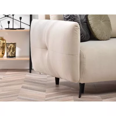 Schlafsofa MIGDALIA – beige/schwarz