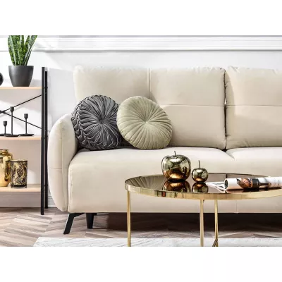 Schlafsofa MIGDALIA – beige/schwarz