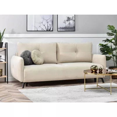 Schlafsofa MIGDALIA – beige/schwarz