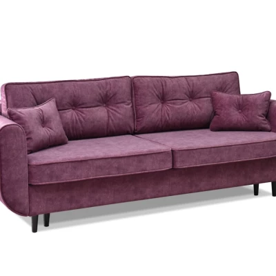Schlafsofa LALESKA – lila/schwarz