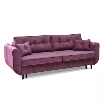 Schlafsofa LALESKA – lila/schwarz