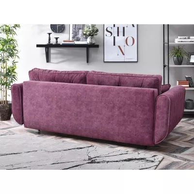Schlafsofa LALESKA – lila/schwarz