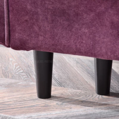 Schlafsofa LALESKA – lila/schwarz