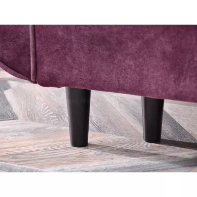 Schlafsofa LALESKA – lila/schwarz