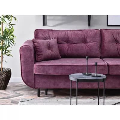Schlafsofa LALESKA – lila/schwarz