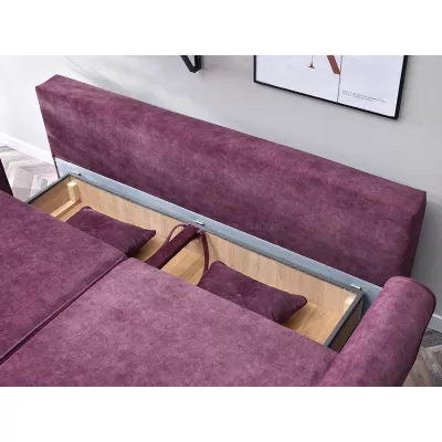 Schlafsofa LALESKA – lila/schwarz